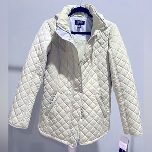 Jones New York Size M quilted Water Repellent Jacket Mint Green New with tag